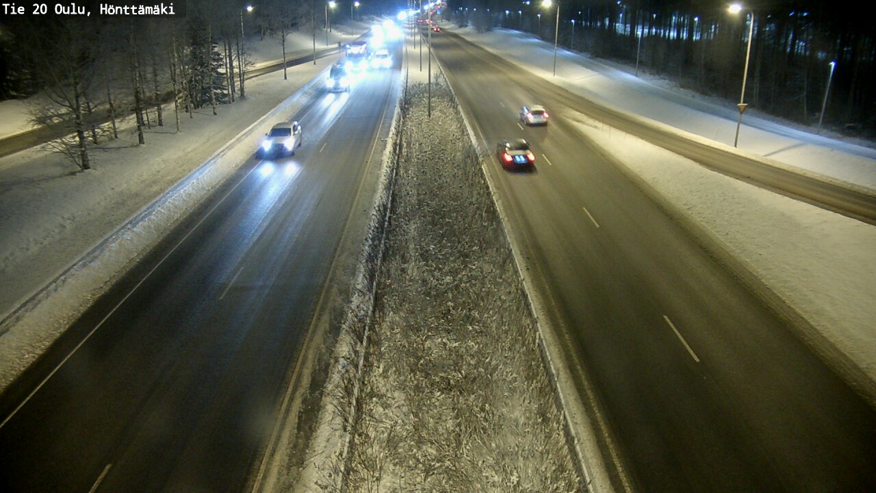Weather Camera Image Väg 20 Oleåborg, Hönttämäki, Oulu, Pohjois-Pohjanmaa