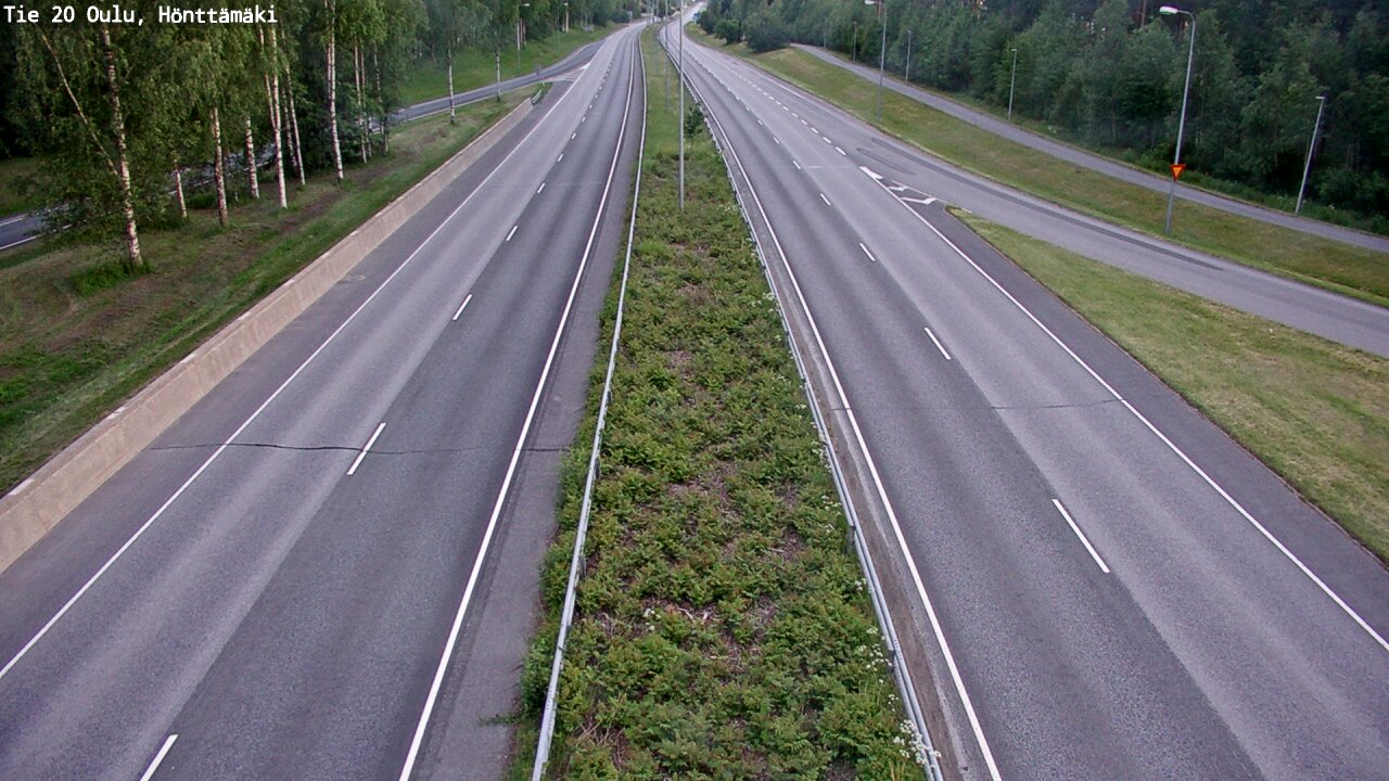 Weather Camera Image Road 20 Oulu, Hönttämäki, Oulu, Pohjois-Pohjanmaa