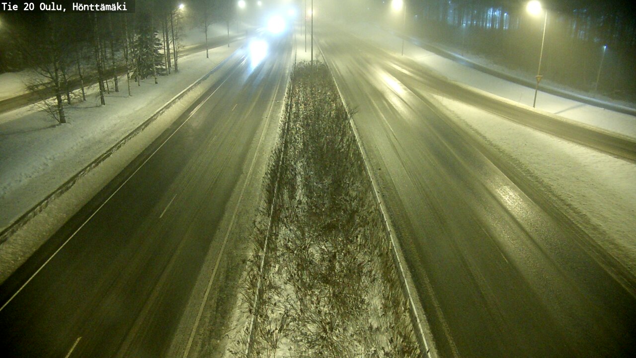 Weather Camera Image Väg 20 Oleåborg, Hönttämäki, Oulu, Pohjois-Pohjanmaa