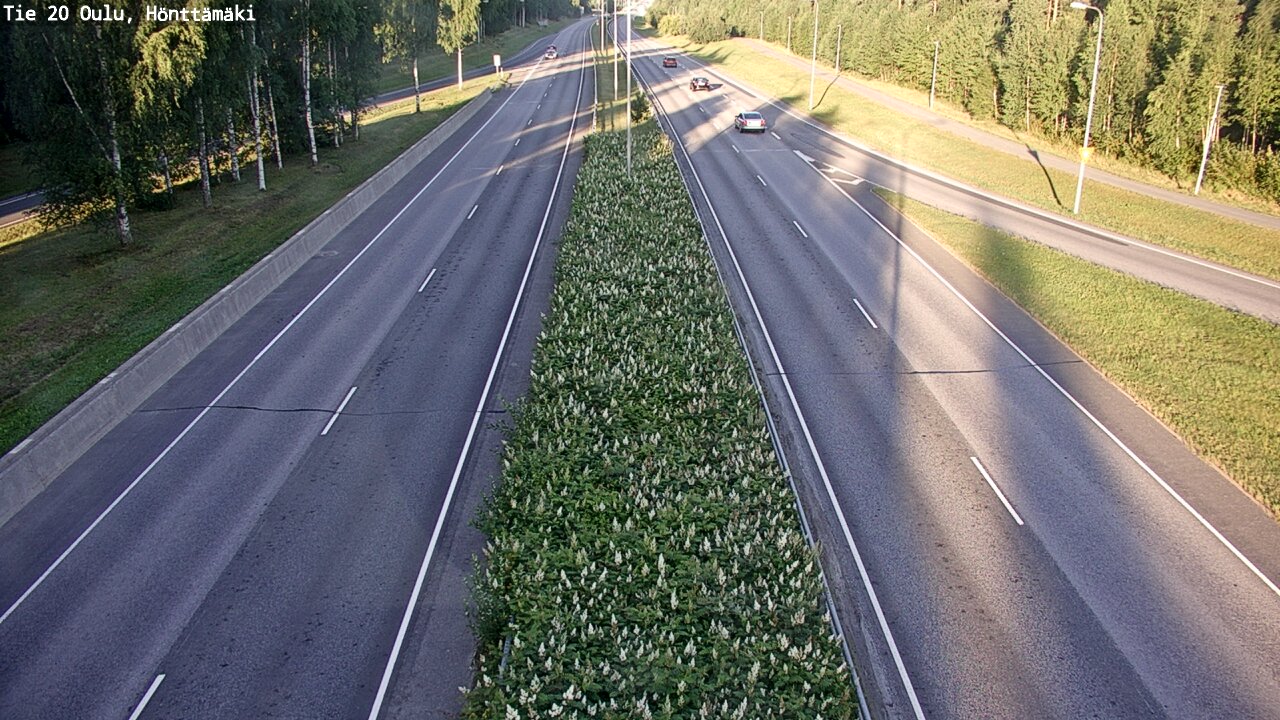 Weather Camera Image Väg 20 Oleåborg, Hönttämäki, Oulu, Pohjois-Pohjanmaa