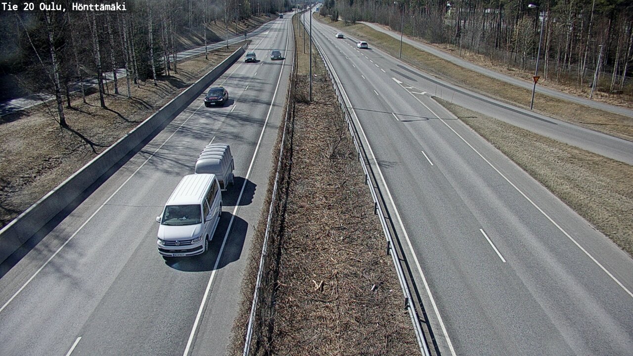 Weather Camera Image Road 20 Oulu, Hönttämäki, Oulu, Pohjois-Pohjanmaa