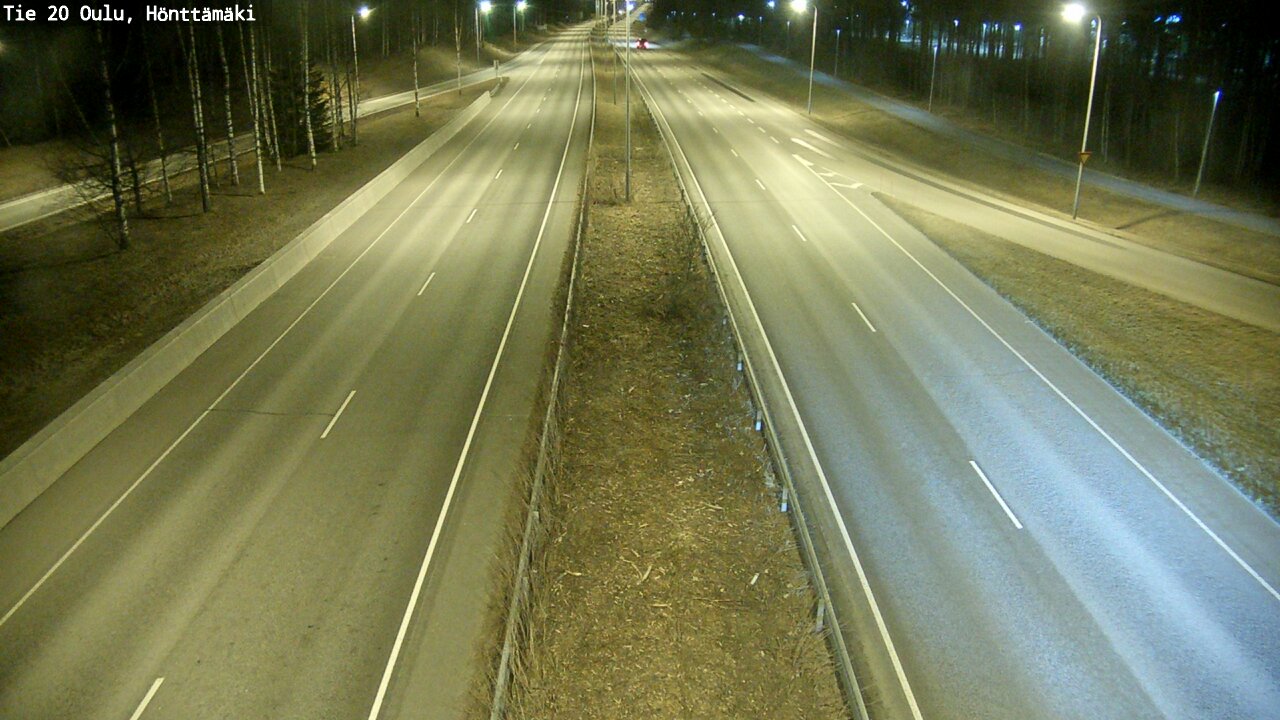 Weather Camera Image Road 20 Oulu, Hönttämäki, Oulu, Pohjois-Pohjanmaa