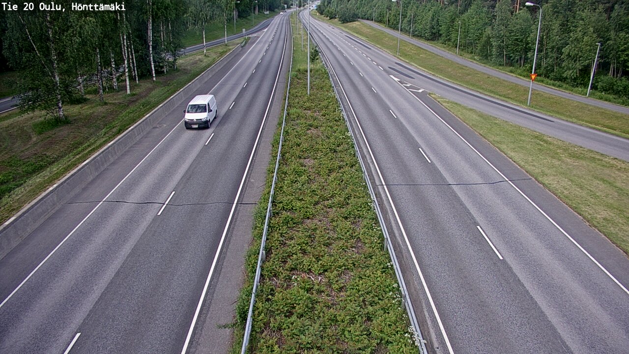 Weather Camera Image Road 20 Oulu, Hönttämäki, Oulu, Pohjois-Pohjanmaa