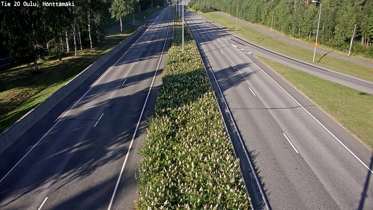 Weather Camera Image Väg 20 Oleåborg, Hönttämäki, Oulu, Pohjois-Pohjanmaa