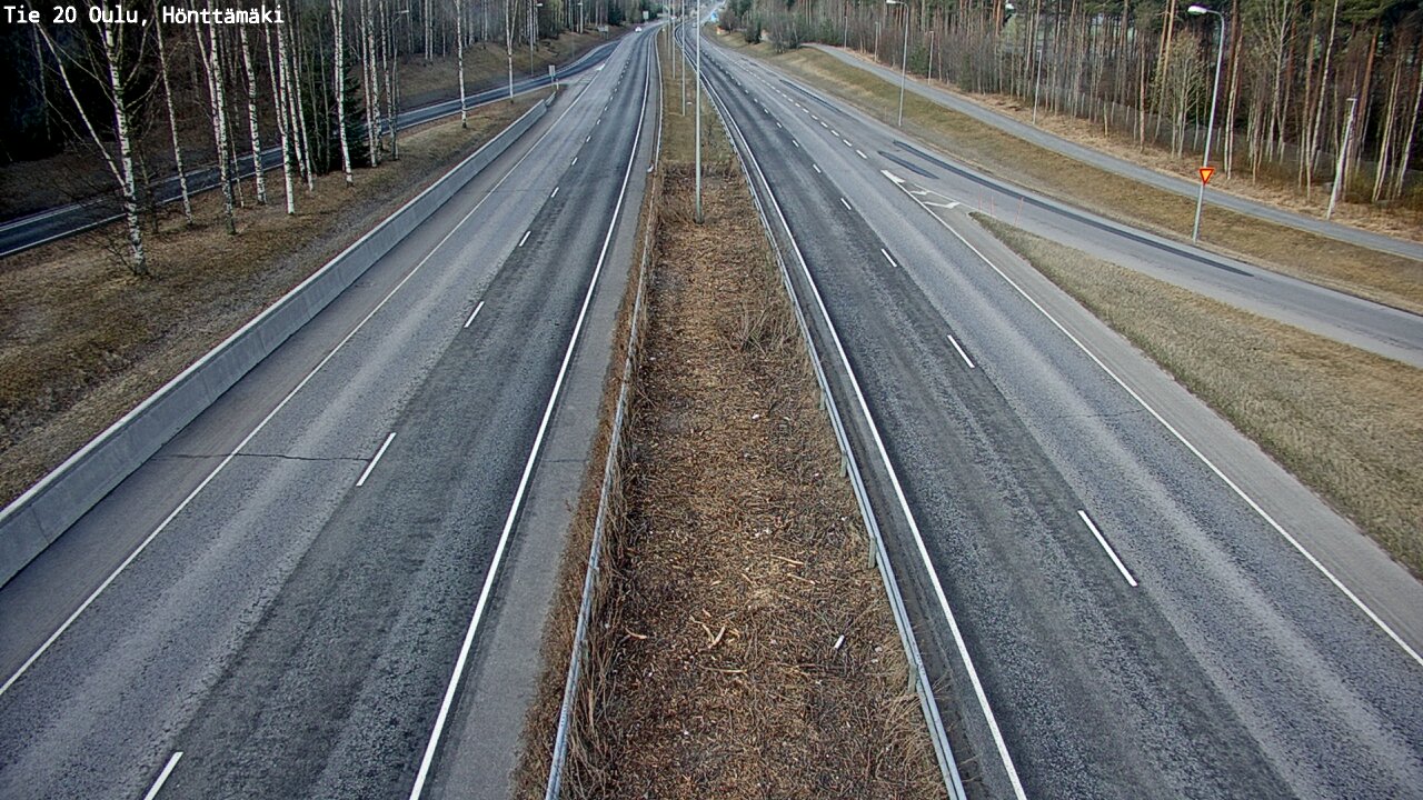 Weather Camera Image Road 20 Oulu, Hönttämäki, Oulu, Pohjois-Pohjanmaa