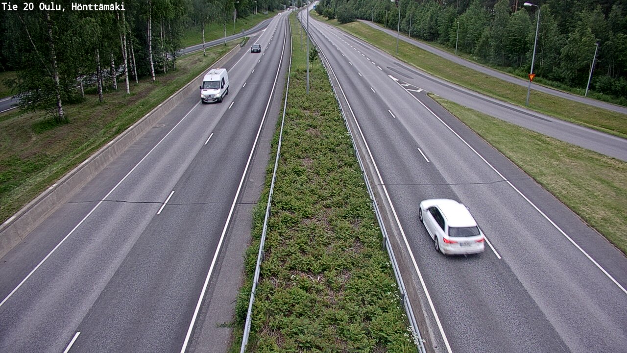 Weather Camera Image Road 20 Oulu, Hönttämäki, Oulu, Pohjois-Pohjanmaa