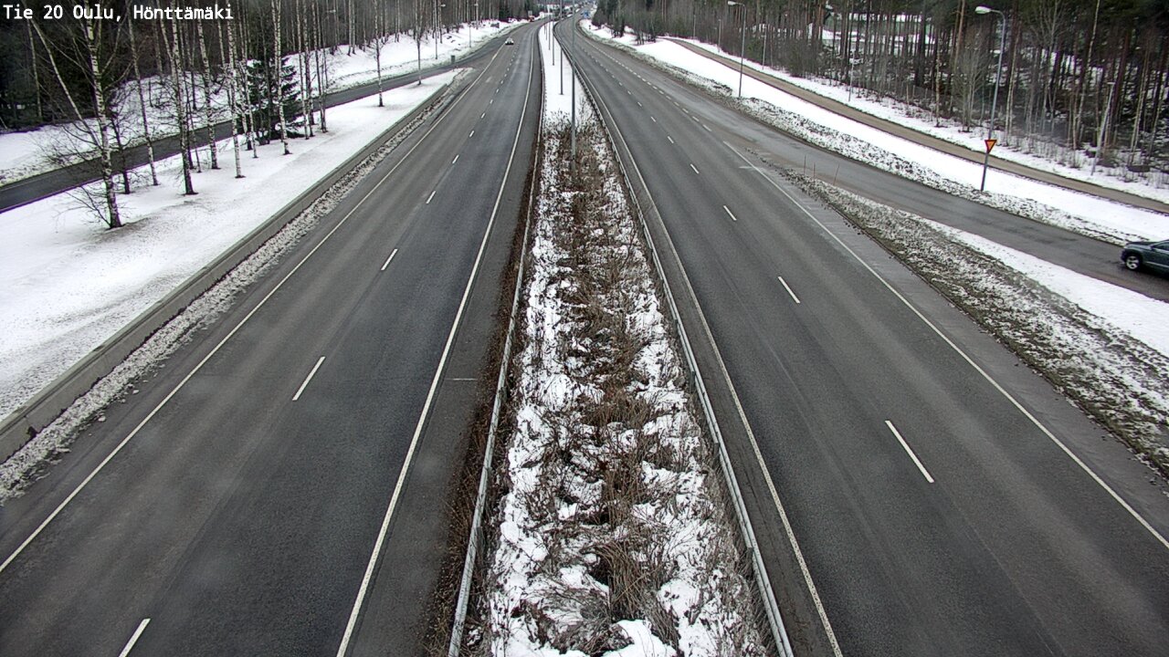 Weather Camera Image Road 20 Oulu, Hönttämäki, Oulu, Pohjois-Pohjanmaa