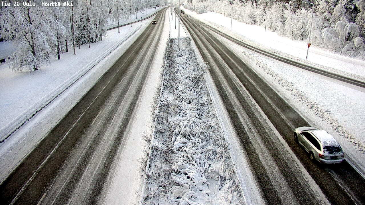 Weather Camera Image Road 20 Oulu, Hönttämäki, Oulu, Pohjois-Pohjanmaa