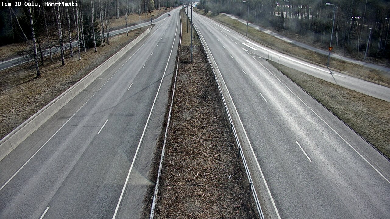 Weather Camera Image Road 20 Oulu, Hönttämäki, Oulu, Pohjois-Pohjanmaa