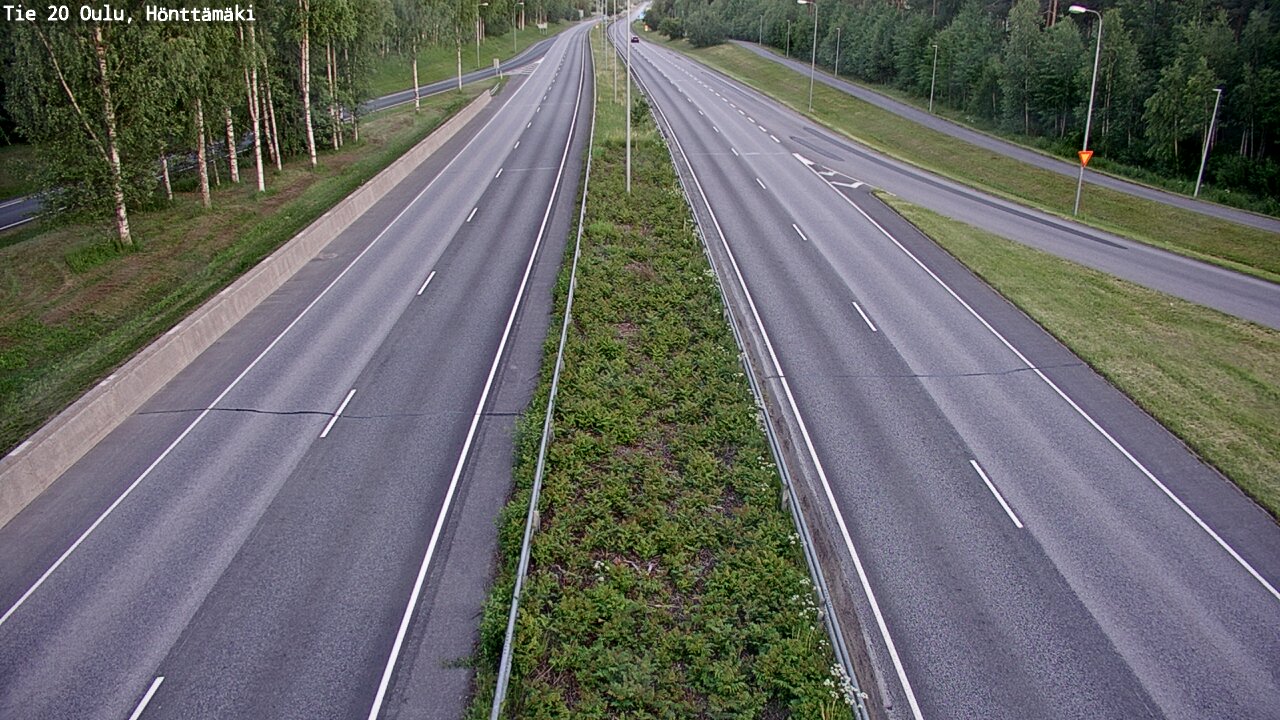 Weather Camera Image Road 20 Oulu, Hönttämäki, Oulu, Pohjois-Pohjanmaa