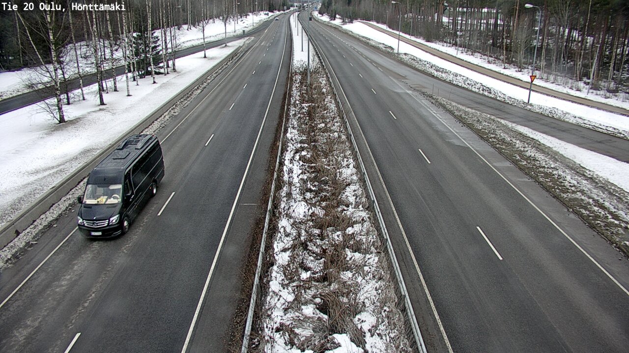 Weather Camera Image Väg 20 Oleåborg, Hönttämäki, Oulu, Pohjois-Pohjanmaa