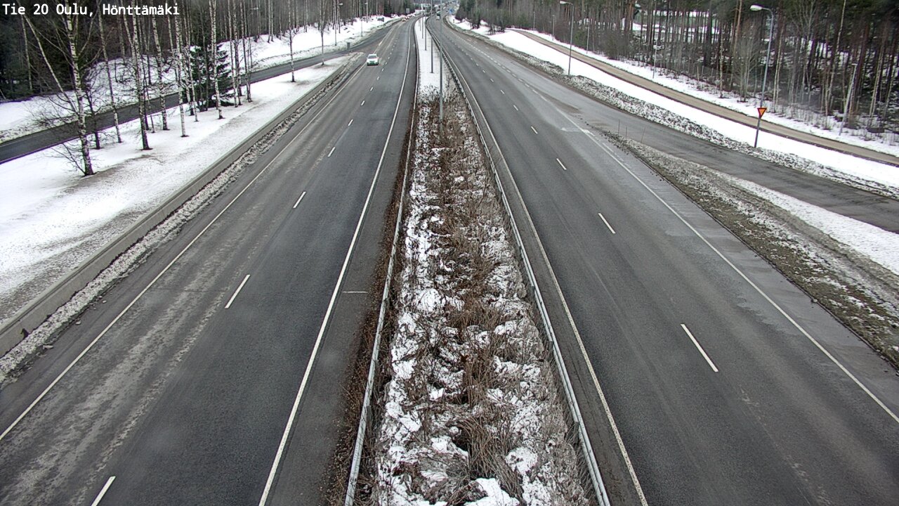 Weather Camera Image Väg 20 Oleåborg, Hönttämäki, Oulu, Pohjois-Pohjanmaa