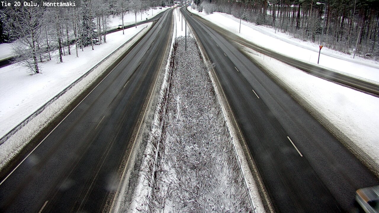 Weather Camera Image Väg 20 Oleåborg, Hönttämäki, Oulu, Pohjois-Pohjanmaa