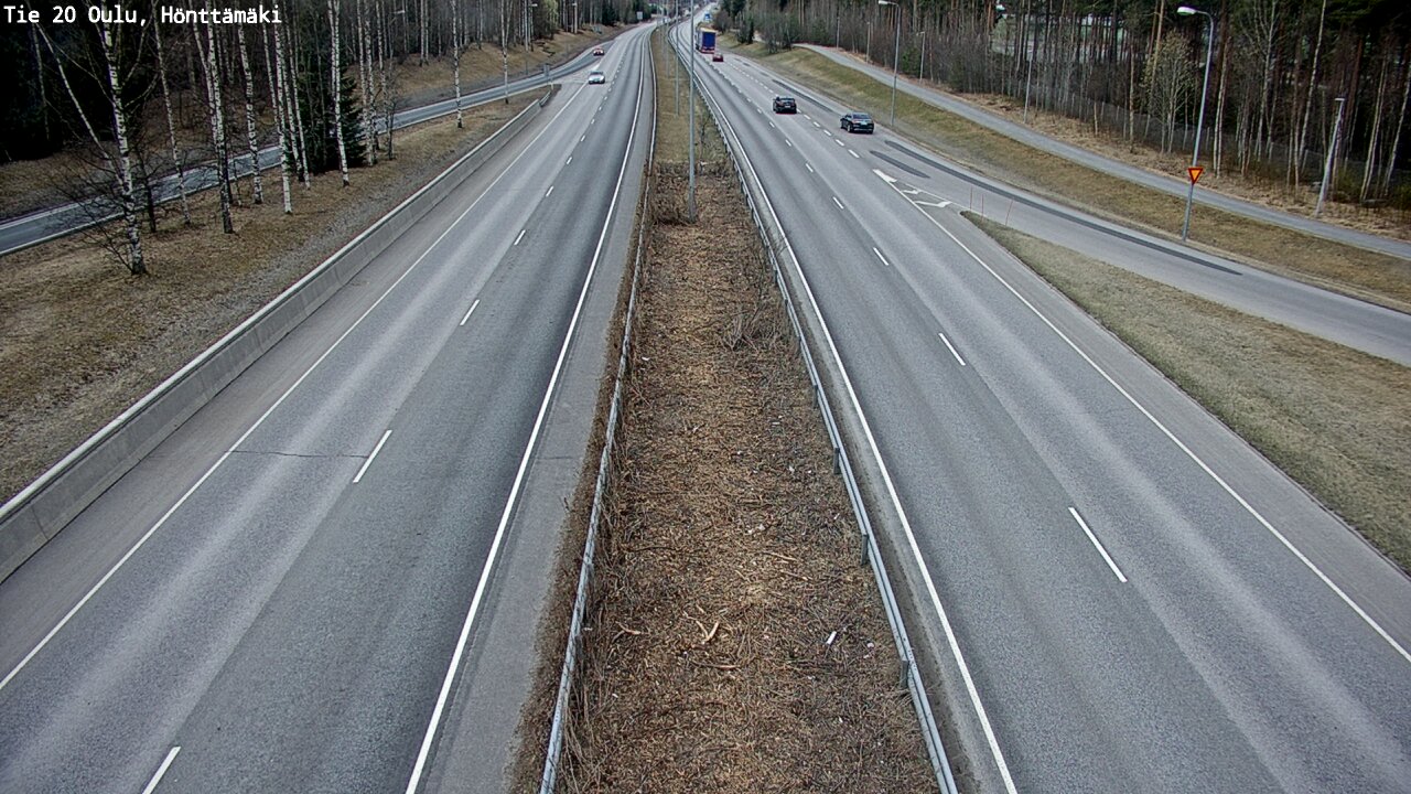 Weather Camera Image Väg 20 Oleåborg, Hönttämäki, Oulu, Pohjois-Pohjanmaa