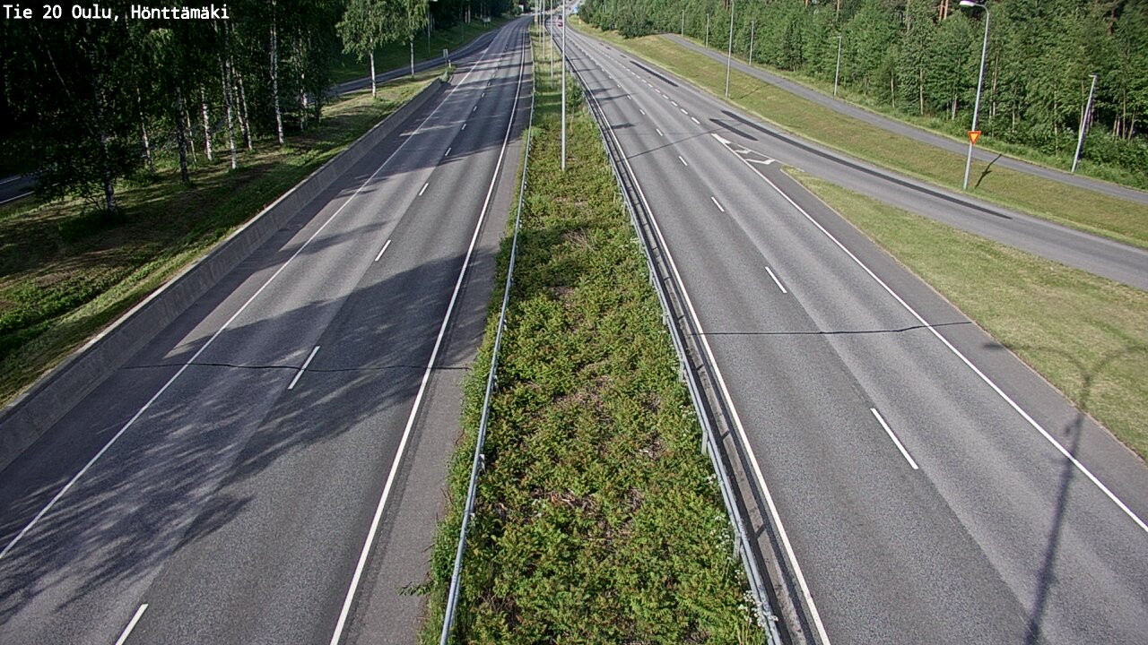 Weather Camera Image Road 20 Oulu, Hönttämäki, Oulu, Pohjois-Pohjanmaa