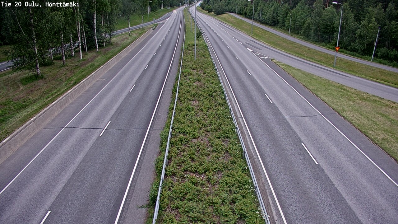Weather Camera Image Road 20 Oulu, Hönttämäki, Oulu, Pohjois-Pohjanmaa