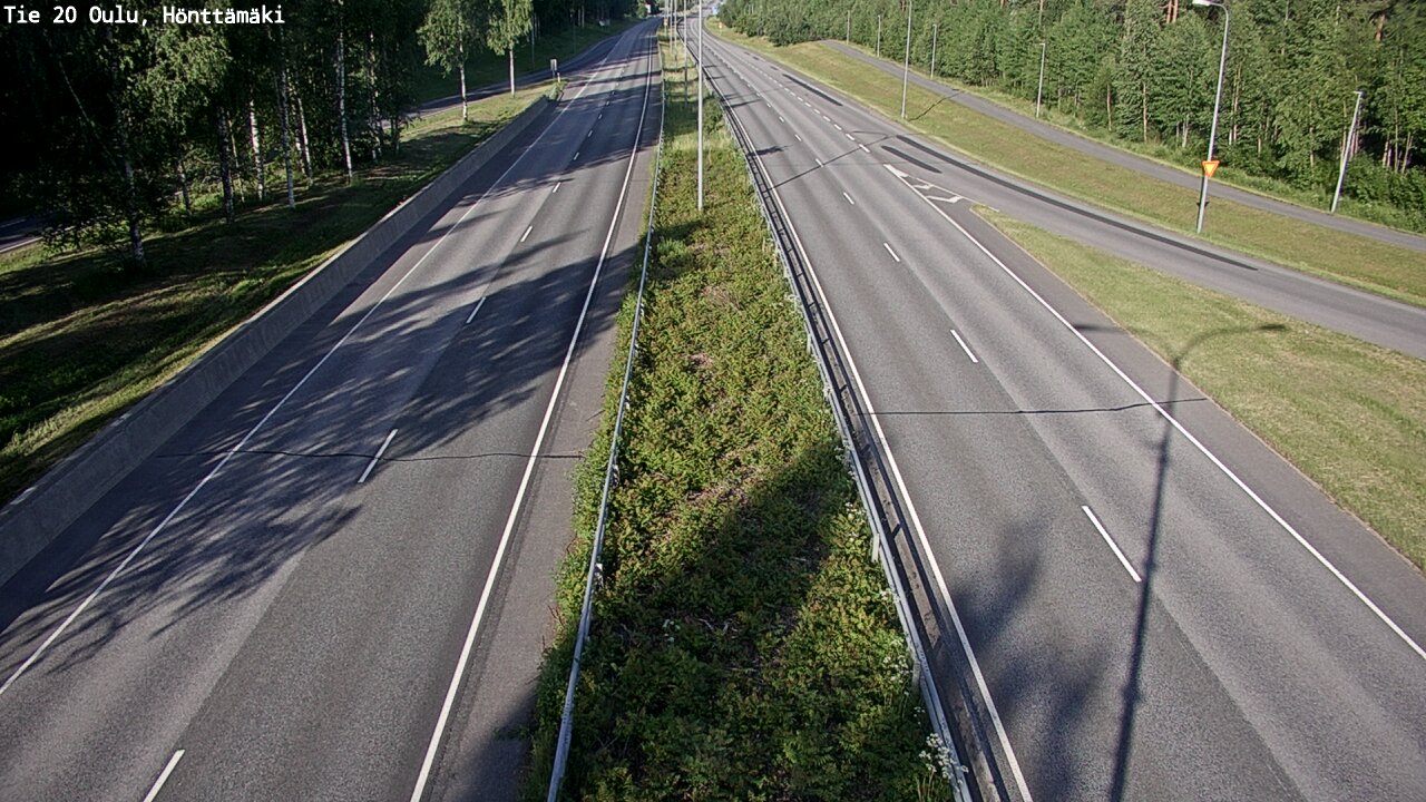 Weather Camera Image Road 20 Oulu, Hönttämäki, Oulu, Pohjois-Pohjanmaa
