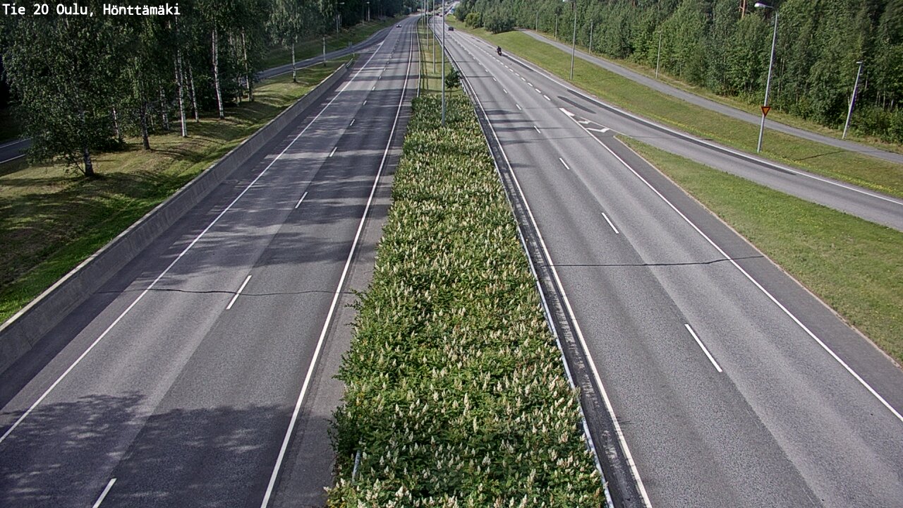 Weather Camera Image Väg 20 Oleåborg, Hönttämäki, Oulu, Pohjois-Pohjanmaa