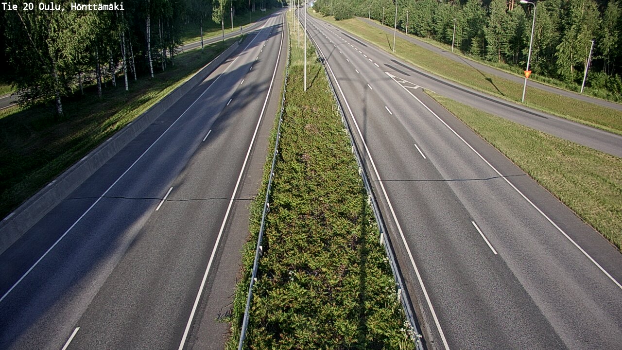Weather Camera Image Road 20 Oulu, Hönttämäki, Oulu, Pohjois-Pohjanmaa