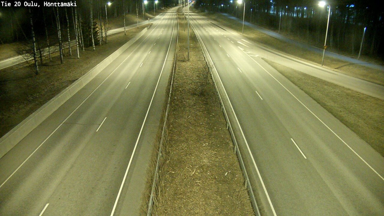 Weather Camera Image Road 20 Oulu, Hönttämäki, Oulu, Pohjois-Pohjanmaa