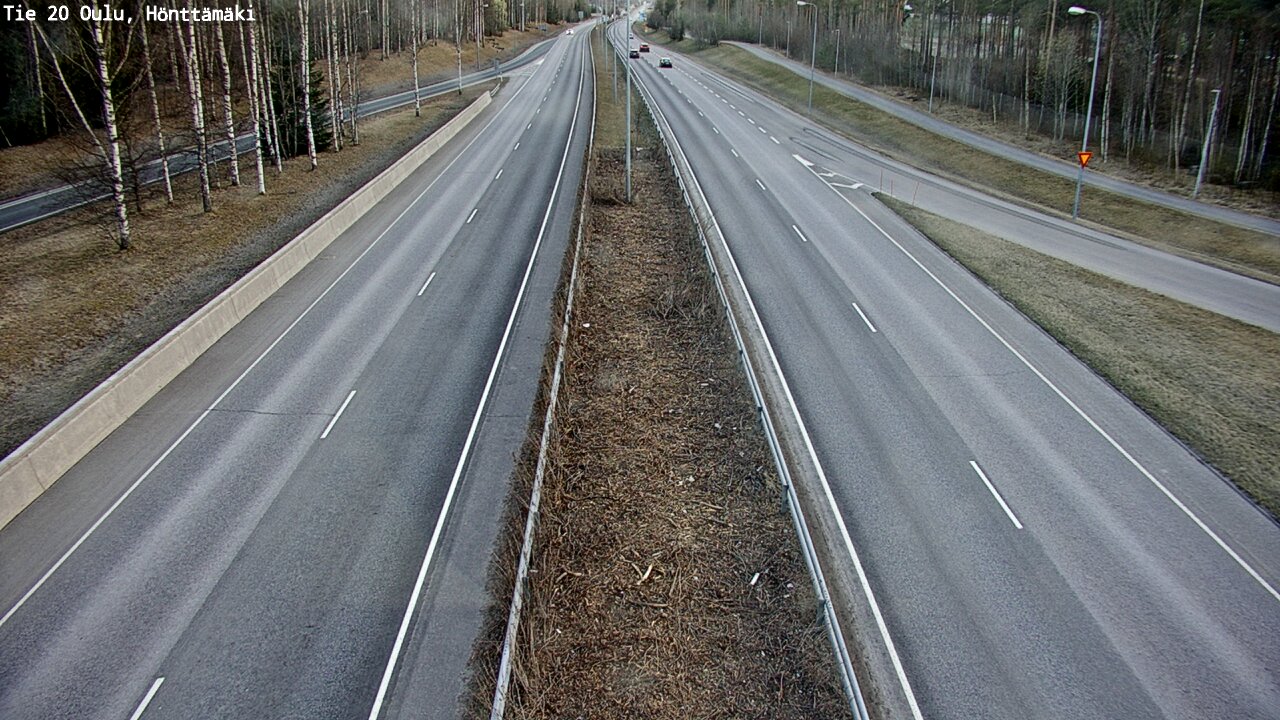 Weather Camera Image Road 20 Oulu, Hönttämäki, Oulu, Pohjois-Pohjanmaa