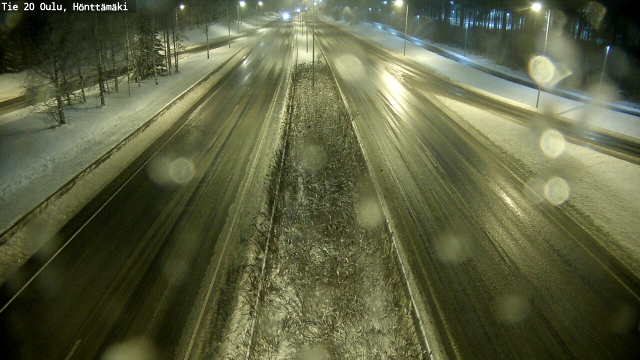 Weather Camera Image Väg 20 Oleåborg, Hönttämäki, Oulu, Pohjois-Pohjanmaa