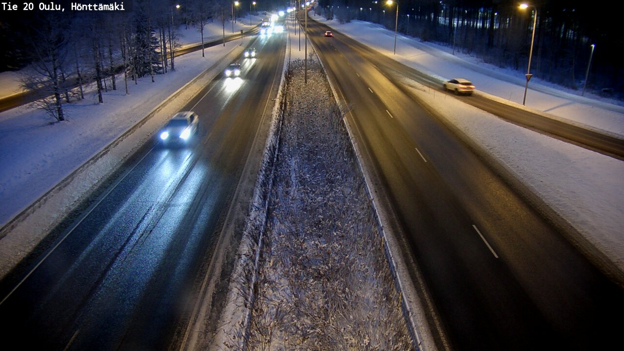 Weather Camera Image Väg 20 Oleåborg, Hönttämäki, Oulu, Pohjois-Pohjanmaa