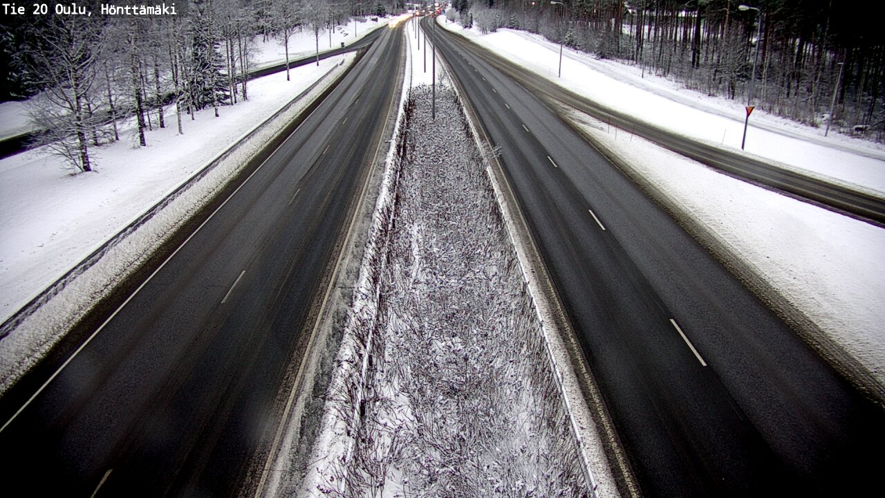 Weather Camera Image Väg 20 Oleåborg, Hönttämäki, Oulu, Pohjois-Pohjanmaa