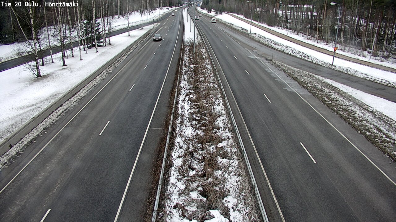 Weather Camera Image Road 20 Oulu, Hönttämäki, Oulu, Pohjois-Pohjanmaa