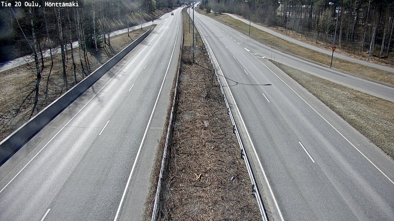 Weather Camera Image Road 20 Oulu, Hönttämäki, Oulu, Pohjois-Pohjanmaa
