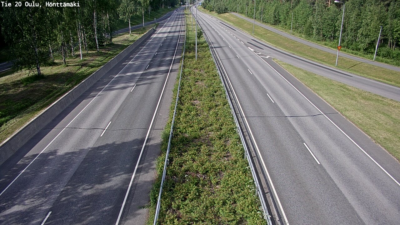 Weather Camera Image Road 20 Oulu, Hönttämäki, Oulu, Pohjois-Pohjanmaa