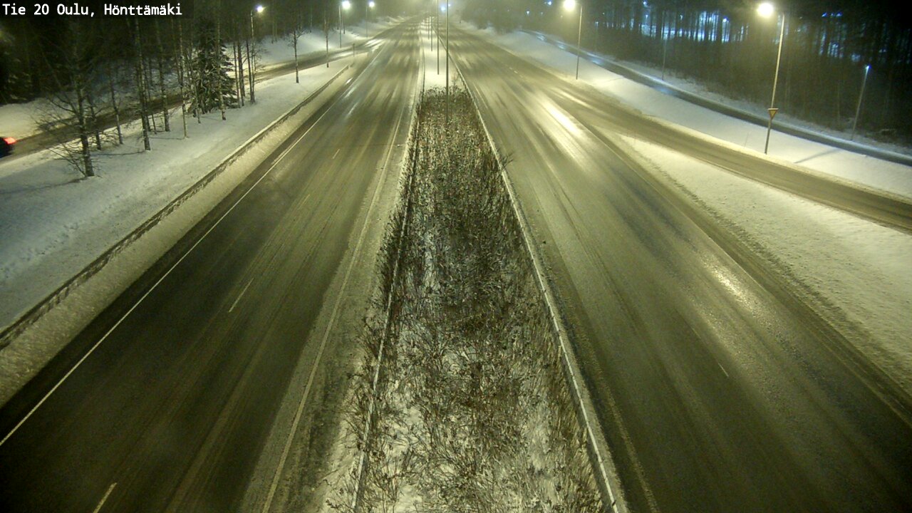 Weather Camera Image Väg 20 Oleåborg, Hönttämäki, Oulu, Pohjois-Pohjanmaa