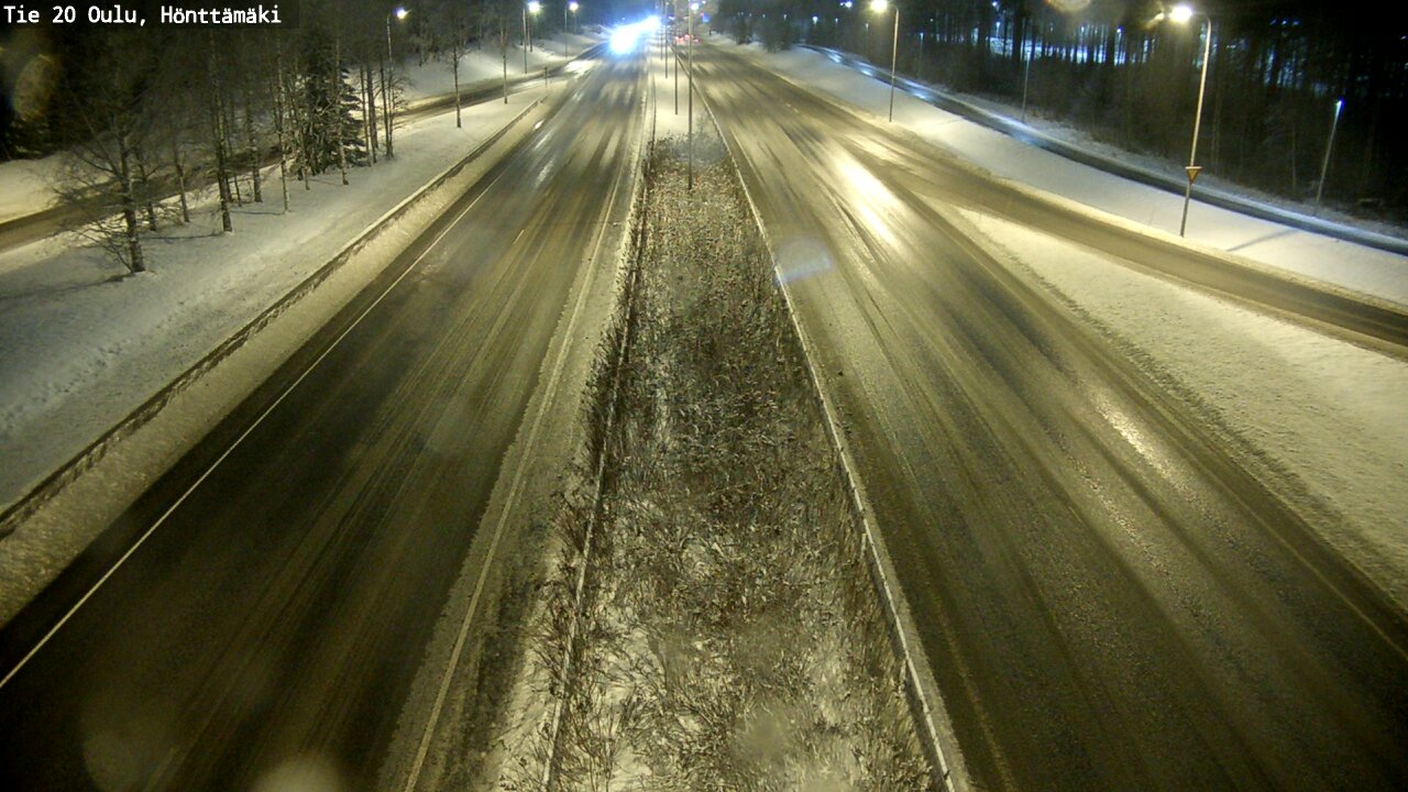 Weather Camera Image Väg 20 Oleåborg, Hönttämäki, Oulu, Pohjois-Pohjanmaa