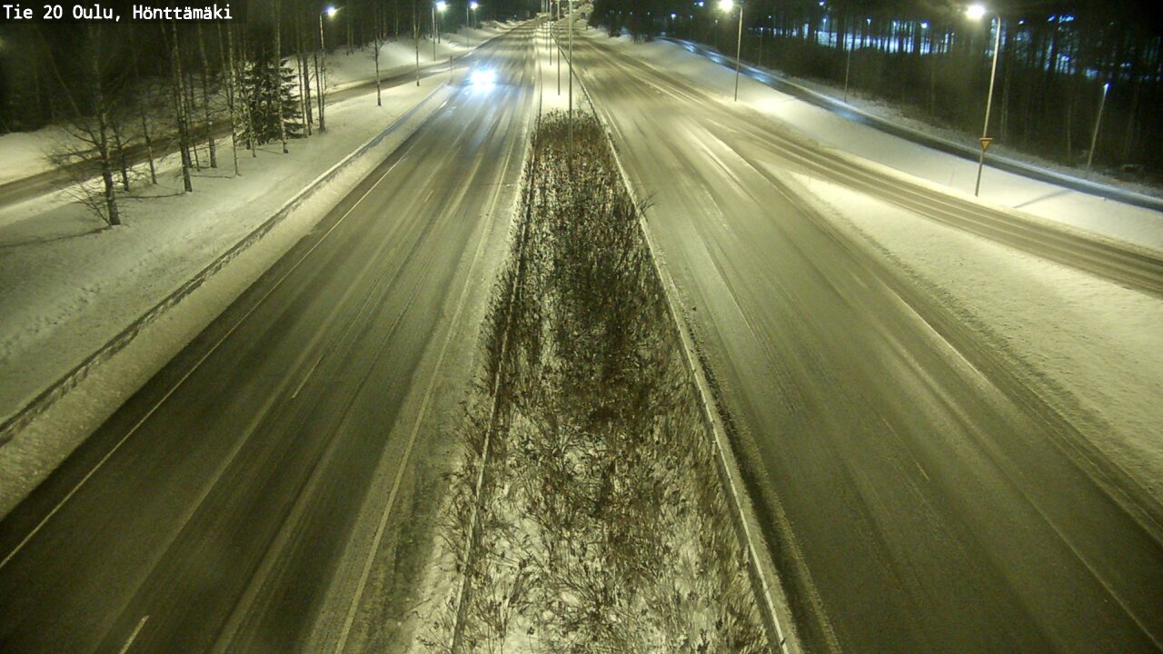 Weather Camera Image Väg 20 Oleåborg, Hönttämäki, Oulu, Pohjois-Pohjanmaa