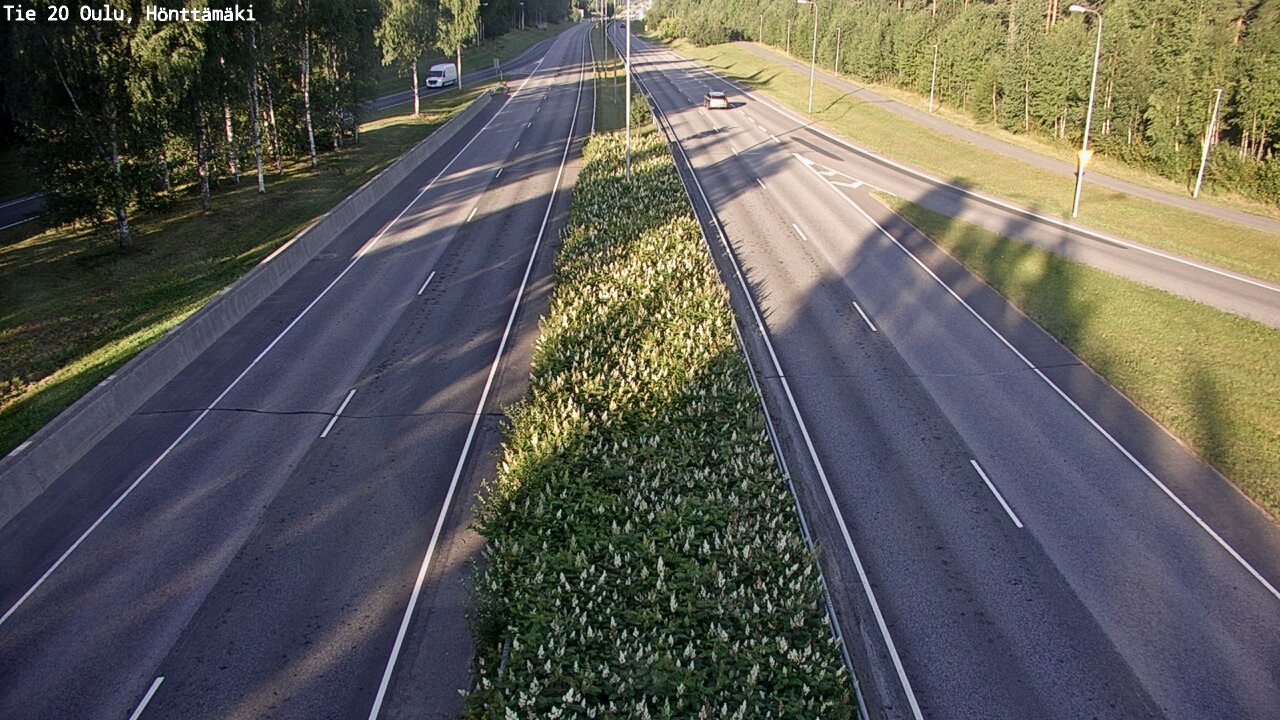Weather Camera Image Väg 20 Oleåborg, Hönttämäki, Oulu, Pohjois-Pohjanmaa