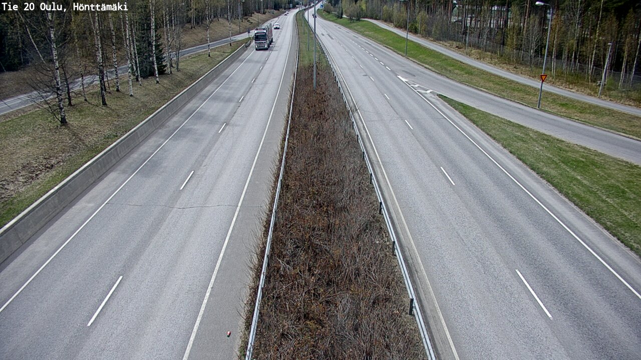 Weather Camera Image Väg 20 Oleåborg, Hönttämäki, Oulu, Pohjois-Pohjanmaa
