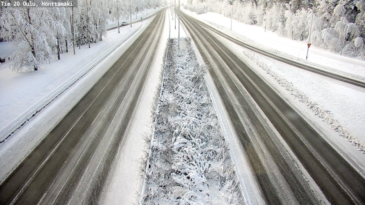 Weather Camera Image Road 20 Oulu, Hönttämäki, Oulu, Pohjois-Pohjanmaa