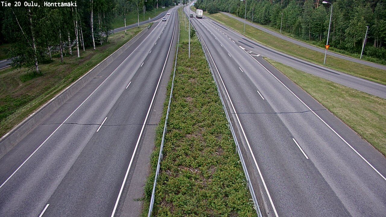 Weather Camera Image Road 20 Oulu, Hönttämäki, Oulu, Pohjois-Pohjanmaa