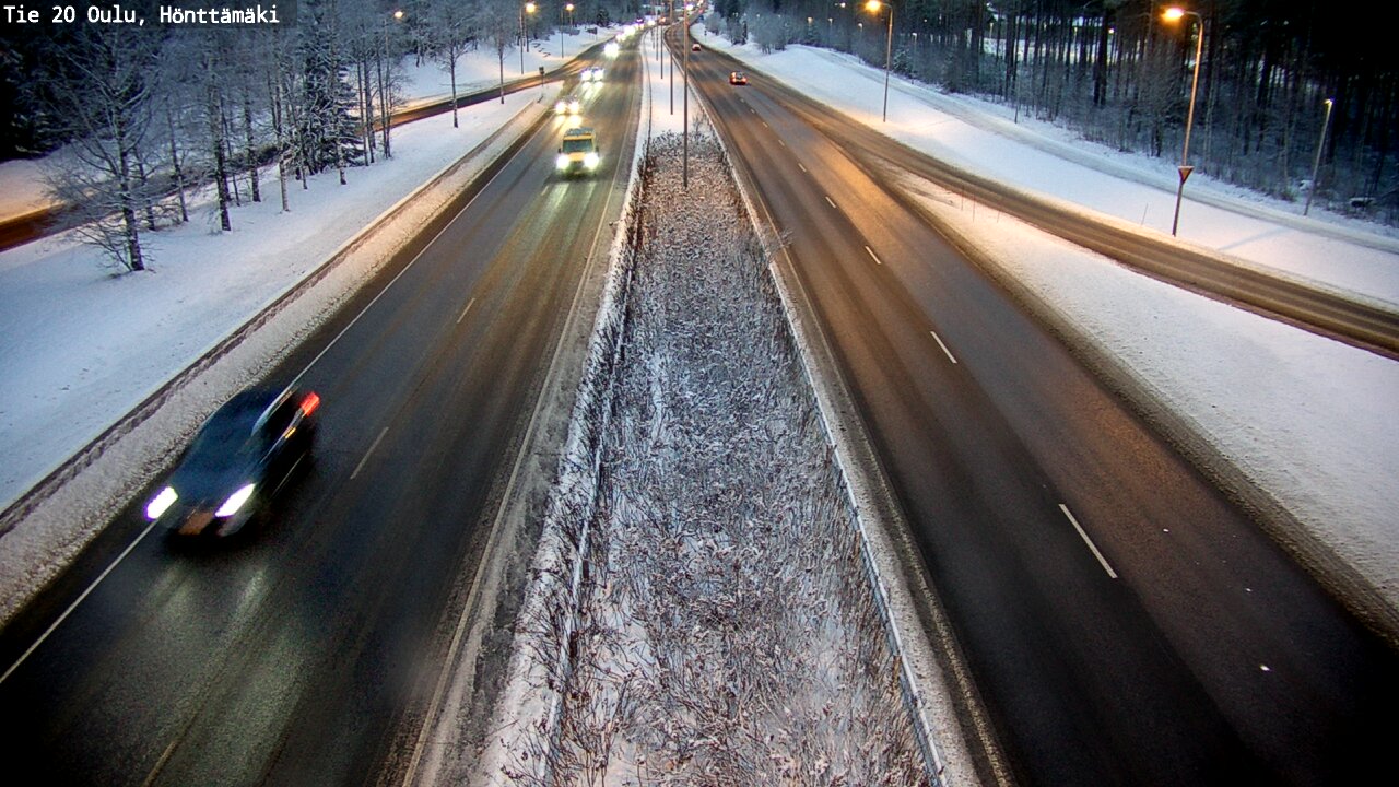 Weather Camera Image Väg 20 Oleåborg, Hönttämäki, Oulu, Pohjois-Pohjanmaa