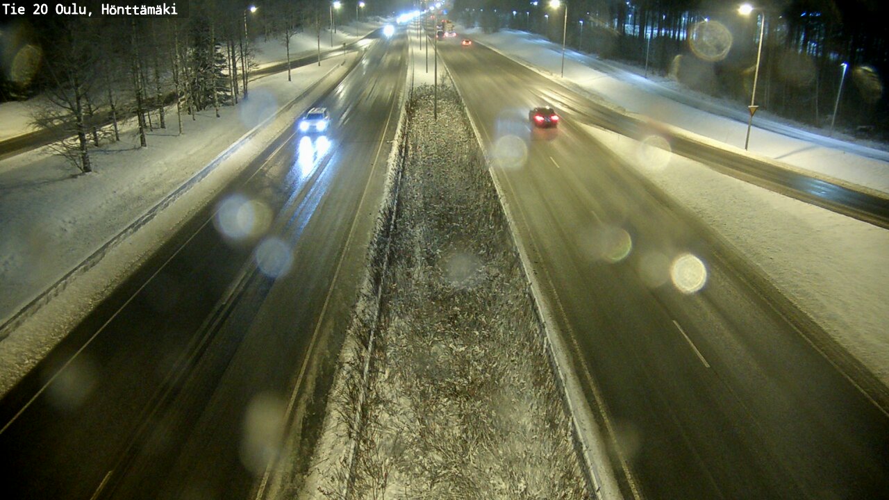 Weather Camera Image Väg 20 Oleåborg, Hönttämäki, Oulu, Pohjois-Pohjanmaa