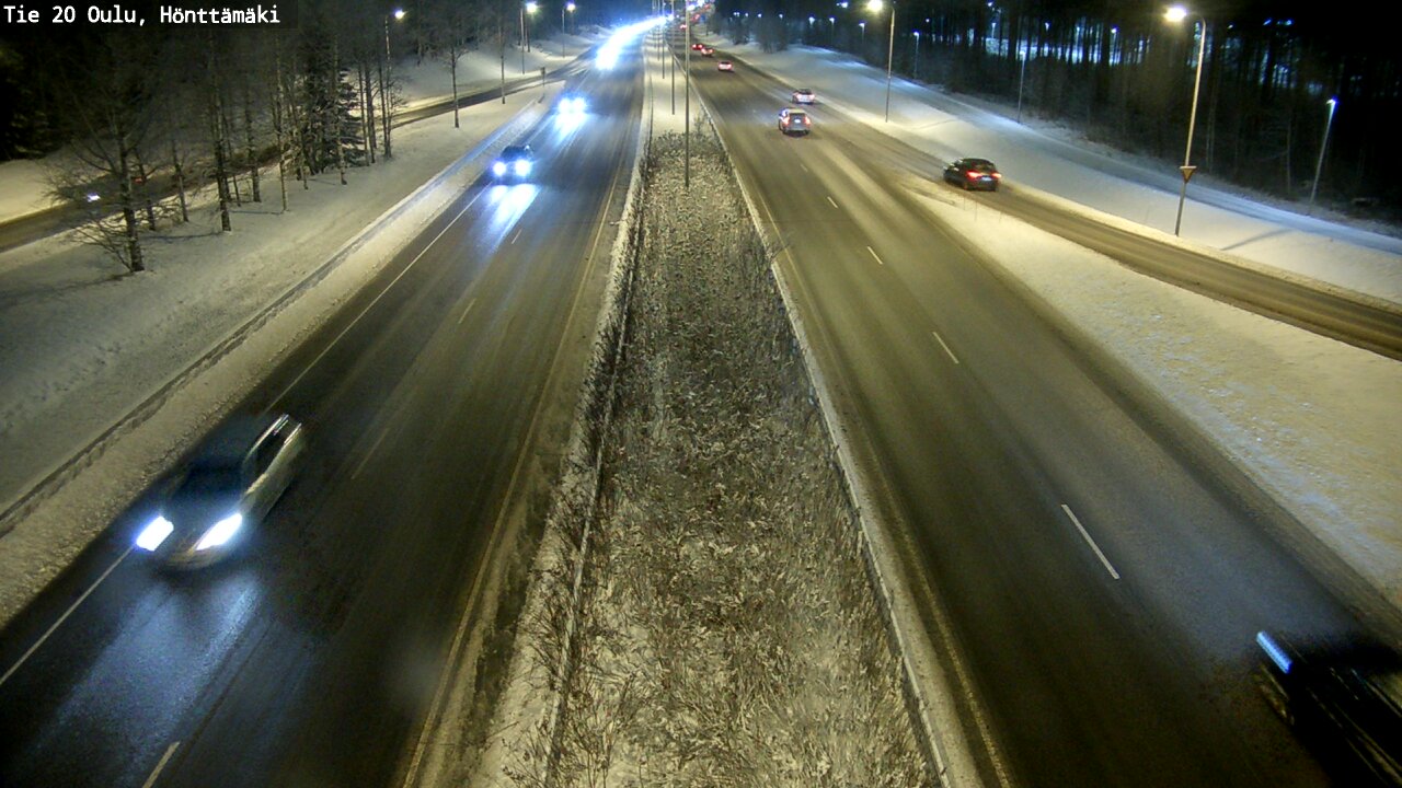 Weather Camera Image Väg 20 Oleåborg, Hönttämäki, Oulu, Pohjois-Pohjanmaa