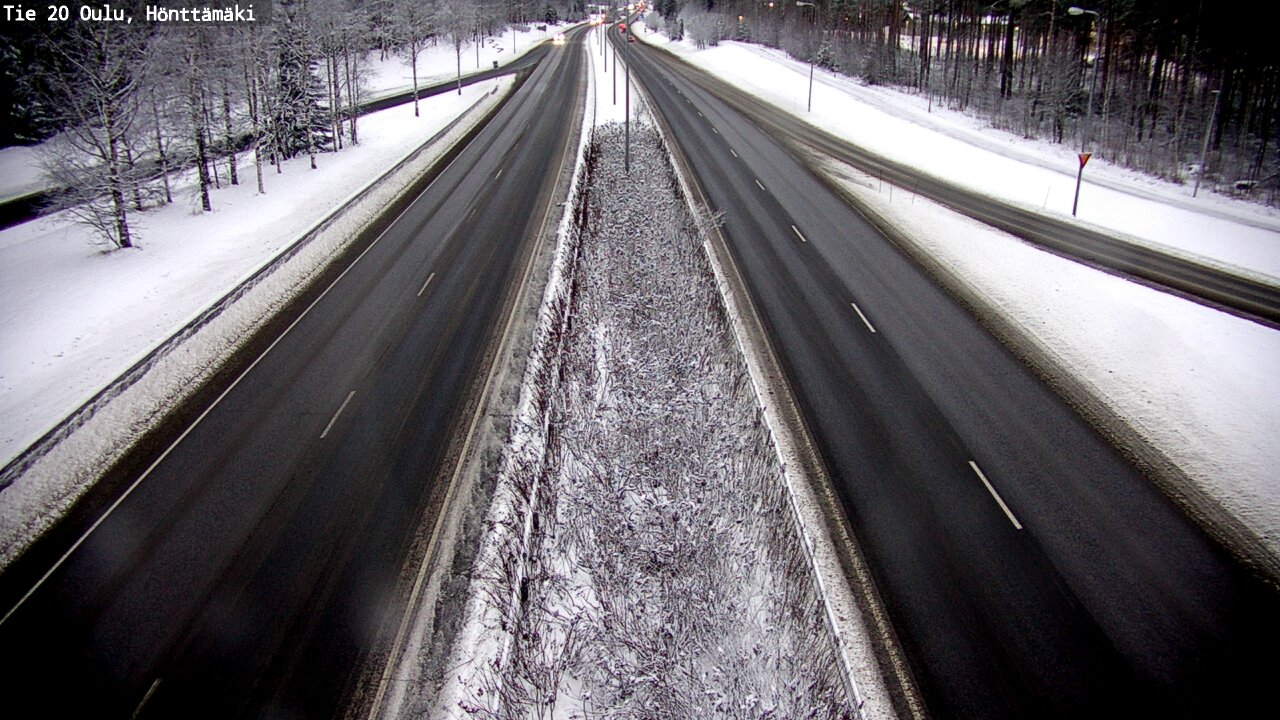 Weather Camera Image Väg 20 Oleåborg, Hönttämäki, Oulu, Pohjois-Pohjanmaa