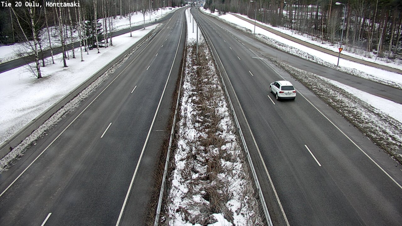Weather Camera Image Road 20 Oulu, Hönttämäki, Oulu, Pohjois-Pohjanmaa