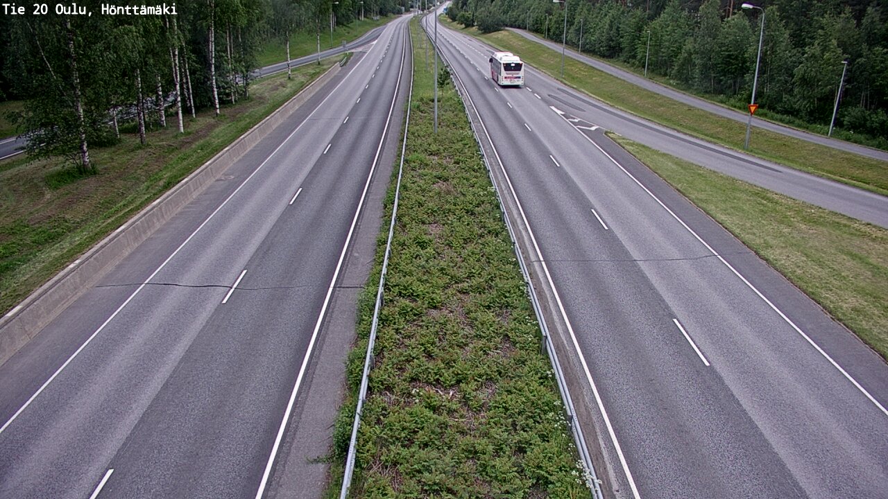 Weather Camera Image Road 20 Oulu, Hönttämäki, Oulu, Pohjois-Pohjanmaa
