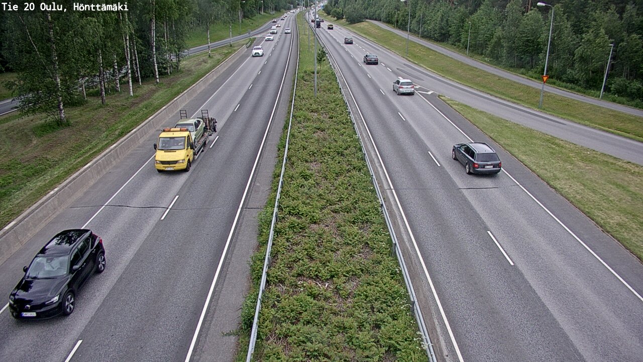 Weather Camera Image Road 20 Oulu, Hönttämäki, Oulu, Pohjois-Pohjanmaa