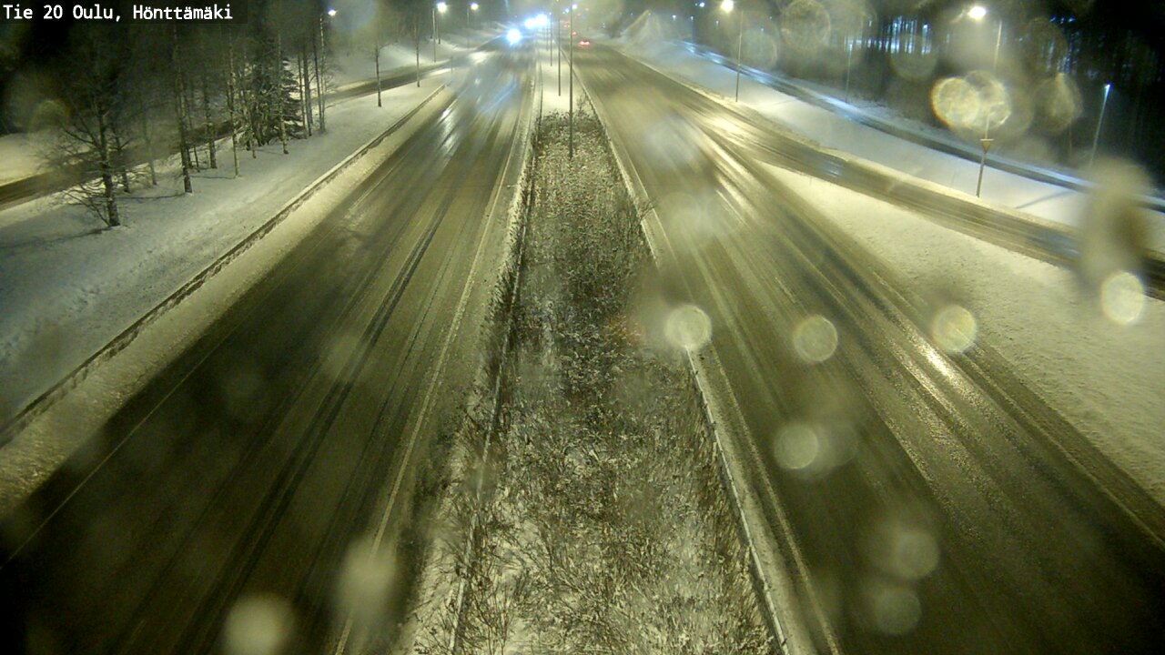 Weather Camera Image Väg 20 Oleåborg, Hönttämäki, Oulu, Pohjois-Pohjanmaa