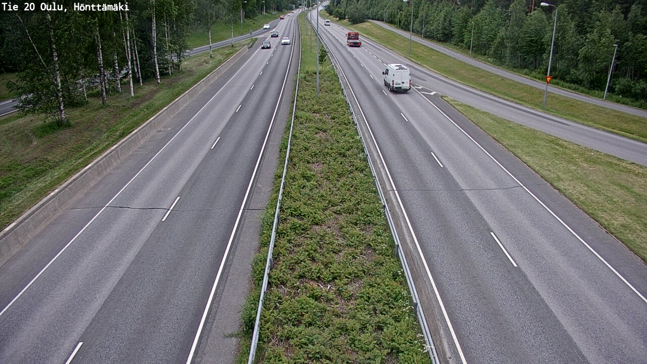 Weather Camera Image Road 20 Oulu, Hönttämäki, Oulu, Pohjois-Pohjanmaa