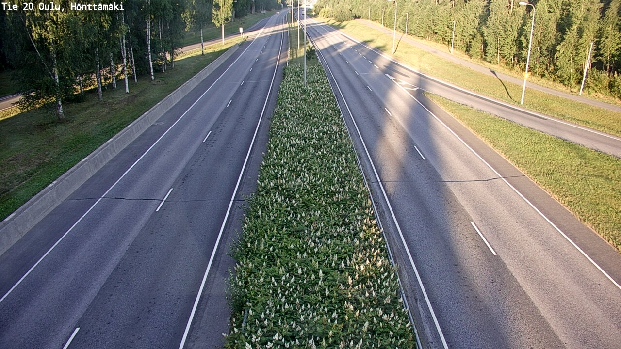 Weather Camera Image Väg 20 Oleåborg, Hönttämäki, Oulu, Pohjois-Pohjanmaa