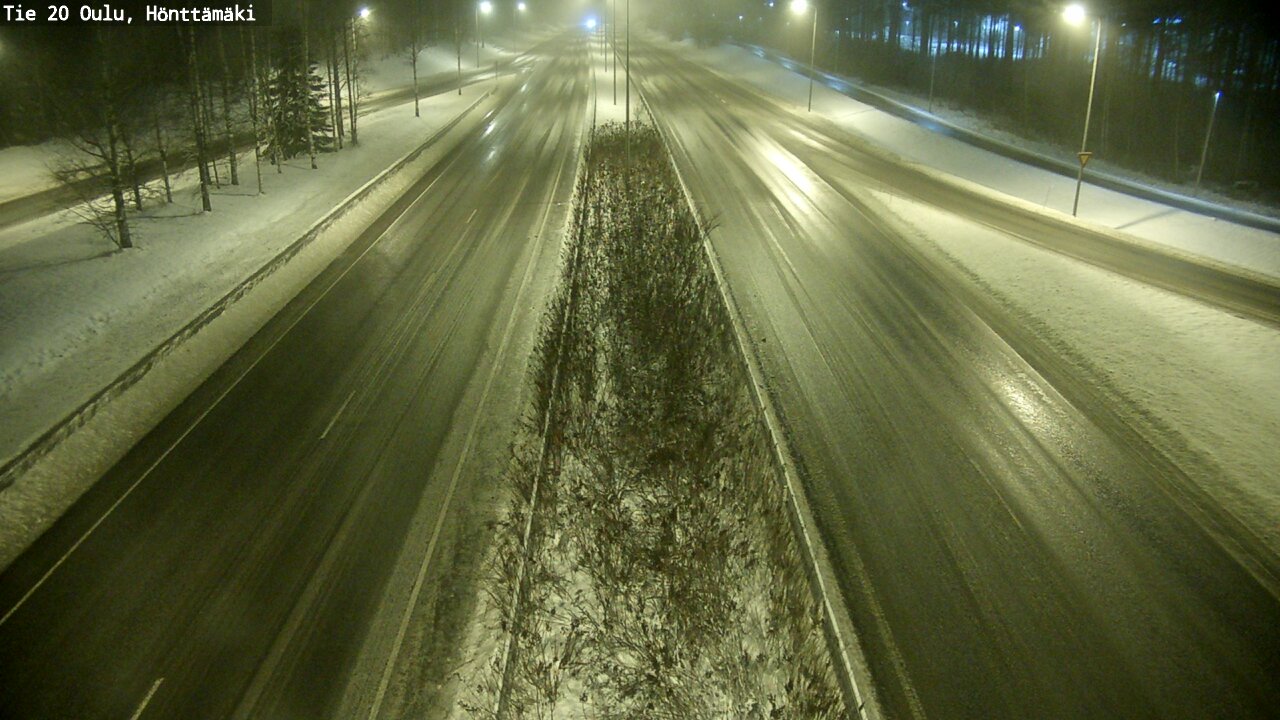 Weather Camera Image Väg 20 Oleåborg, Hönttämäki, Oulu, Pohjois-Pohjanmaa
