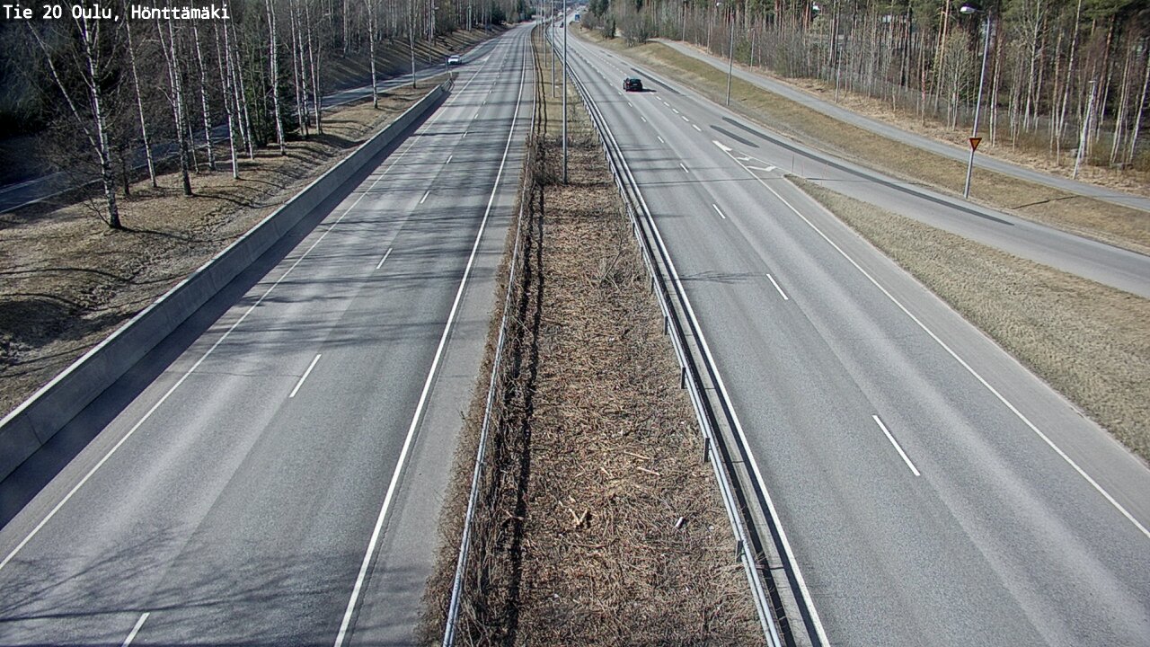 Weather Camera Image Road 20 Oulu, Hönttämäki, Oulu, Pohjois-Pohjanmaa